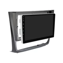 Coupon 9 inch Car Player Panel Plate Trim Bracket Kit Dashboard Radio Frame Trim Strip 2 Din Stereo Radio for BMW 1 Series or E87 E81