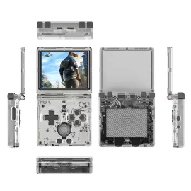 Coupon ANBERNIC RG35XXSP 128G Flip Gaming Handheld Console 3.5inch IPS 640+480 Quad core Video Game Player Support 5G Dual Band WiFi+BT4.2 Built in Hall Magnetic Switch Auto Wake up HD Output 8000+ Games
