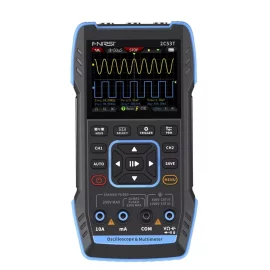 Coupon FNIRSI 2C53T Upgrade 3in1 50MHz*2 Dual Channel Bandwidth 250MS Rate Oscilloscope Multimeter Signal Generator 19999 Counts True RMS