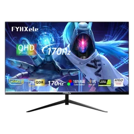 Coupon For Black Myth:WuKong FYHXele FY27QHM2 27 Inch Gaming Monitor PC Screen 170Hz 2K Gaming Display 1MS ADM-FreeSync 8 Bits 99%sRGB IPS Desktop LED Display HD/DP HDR400 Black Myth WuKong