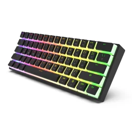 Coupon GAMAKAY MK61 Wired Mechanical Keyboard Gateron Optical Switch Pudding Keycaps RGB 61 Keys Hot Swappable Gaming Keyboard New Version