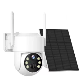Coupon Hiseeu WTD714 4MP Wifi Solar Camera 2K Outdoor Wireless Surveillance IP Camera with PIR Motion Detection PTZ Night Vision and iCSee App