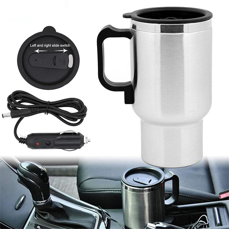 Coupon IPRee Car Kettle Electric Kettle Camping 12V 450ml Portable Travel Car Truck Kettle Hot Water Heater Bottle for Tea Coffee Making Heating Cup