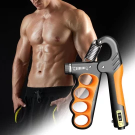 Coupon KALOAD 5 100KG Adjustable Hand Grip Strength Trainer Mechanical Counter Forearm Exerciser Power Strengthener for Gym Fitness Equipment with Counting Function