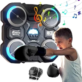 Coupon KALOAD Music Boxing Target 3 Adjustable Speed Smart Boxing Target Trainer Reaction Training Adult Child Home Training Boxing Machine for Fitness Muscle Exercise
