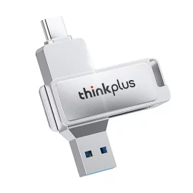 Coupon Lenovo Thinkplus MU233 Type C and USB Flash Drive 160MB or s USB3.2 High Speed Rotary Pendrive 512G 256G 128G 64G 32G Portable Memory U Disk for PC Computer Laptop