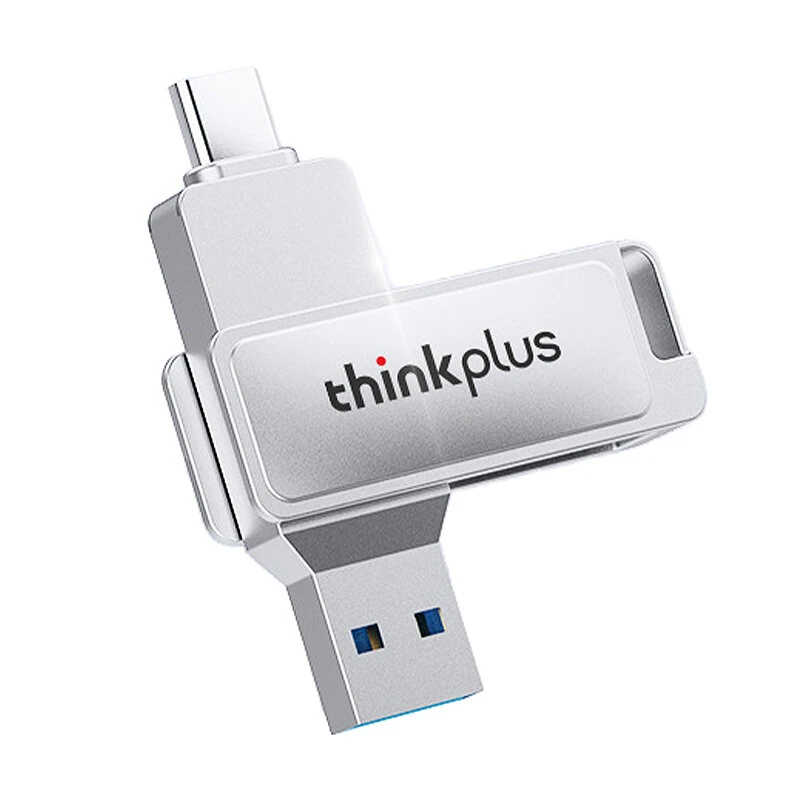 Coupon Lenovo Thinkplus MU233 Type C and USB Flash Drive 160MB or s USB3.2 High Speed Rotary Pendrive 512G 256G 128G 64G 32G Portable Memory U Disk for PC Computer Laptop