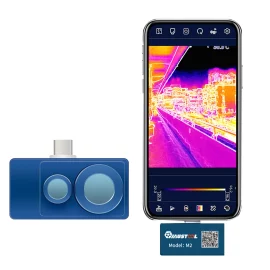 Coupon MUSTOOL M2 Thermal Camera 256 x 192 IR High Resolution with Visual Camera for Android 25Hz Refresh Rate,Dual Lens Thermal Imaging Camera for Smartphones and Tablets,PC
