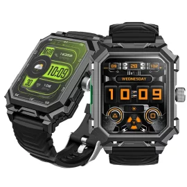 Coupon Rogbid Tank S3 Pro 2.02inch HD Screen 710mAh Battery AI Voice Assistant bluetooth Call Heart Rate Blood Pressure Blood Oxygen Monitor Sleep Monitoring Multi sport Modes Music Playback 5ATMandIP69 Waterproof Smart Watch