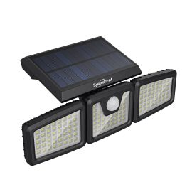 Coupon Somoreal SM OLT9 Rotatable 3 Heads Adjustable Waterproof 120PIR Sensor Solar Flood Light 3000K Warm Light