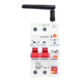 Coupon Tuya Smart WiFi 2P/4P 63A Metering Leakage Circuit Breaker Timer Switch Voltage Current Protector APP Control