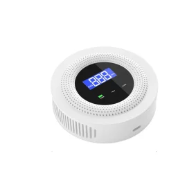 Coupon WiFi Enabled Gas Leak Detector with Digital Display and Temperature Sensor for Detection of Natural Gas Methane and Biogas with Voice Alerts and Breakdown Self Check Function