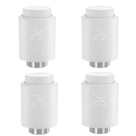 Coupon 4Pcs SONOFF TRVZB Smart Zigbee3.0 Thermostatic Radiator Valve Intelligent Thermostat Temperature Controller APPandVoice Control Work with Alexa Google Home
