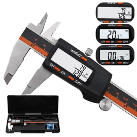 Coupon DANIU 150mm Stainless Steel LCD Screen Display Digital Caliper 6 Inch Fraction MM Inch High Prec