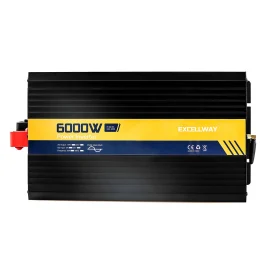 Coupon Excellway 2200-7000W Pure Sine Wave Inverter 220V 50HZ EU Standard 12V/24V LED Display Power Inverter