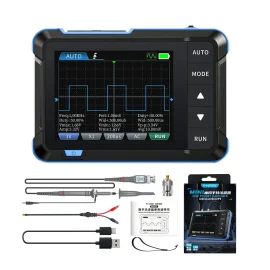 Coupon FNIRSI DSO153 Oscilloscope Signal Generator Oscope Meter 1M Bandwidth 5MSs Sampling Rate Oscillometer Multiple Waveforms