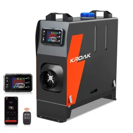 Coupon KROAK L1 8KW 12V 24V Car Parking Heater Diesels Air All in 1 bluetooth or Remote Control LCD Thermostat Power Temperature Adjustable for Car Truck SUV Bus RV Boats
