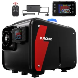 Coupon KROAK W1 5 8KW Car Parking Heater Horizontal Diesel Heater with Remote Control For Car Truck