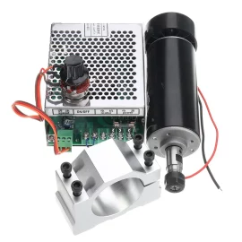 Coupon Machifit ER11 Chuck CNC 500W Spindle Motor with 52mm Clamps and Power Supply Speed Governor