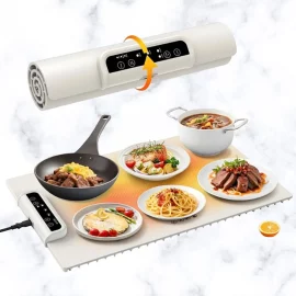 Coupon Multifunctional Silicone Insulated Food Warming Board Electric Food Warming Mat 3-Level Temperature Adjustable Compatible With Metal, Ceramic, Glass And Enamelware