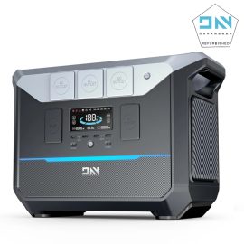 Coupon Refurbished DaranEner NEO2000 Portable Power Station 2000W 2073.6Wh LiFePO4 Battery UPS Power Supply AC Sockets with 1.8 Hours Fast Charging Solar Powered Generator for Outdoors Camping Travel RV Home Use Emergency EU Plug