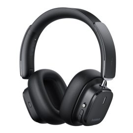 Coupon Baseus Bowie H1s Pro ANC Headset bluetooth 5.4 Headphone -45dB Active Noise Cancelling Dual Mic Noise Reduction 50mm Driver Unit Spatial Audio 65H Playback Low Game Delay 3.5mm Wired Foldable On-ear Headphones