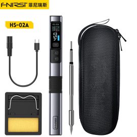 Coupon FNIRSI HS 02 Smart Soldering Iron High Power 100W with Quick Charging PD or QC Protocol Wide Temperature Range 180 842F Featuring Adaptive Power Efficiency 0.96 IPS HD Color Screen