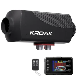 Coupon KROAK F1 5 8KW 12V 24V Split Car Parking Heater bluetooth Knob Remote Switch Smart With Muffler