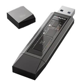 Coupon Lenovo Thinkplus TU203 USB3.2 Flash Drive USBandType C Dual Interface SSD 512G or 256G or 128G 450M or s High Speed Pendrive U Disk for PC Laptop Computer
