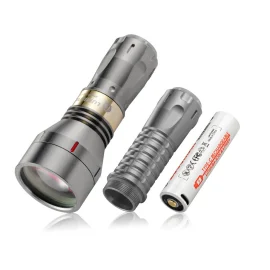 Coupon Lumintop ThorII 1700M 350LM Long Range LEP Flashlight High Power Titanium Heavy Duty LED Thrower Flashlight USB Type-C Rechargeable 18350 18650 EDC Tools LEP Torch – Flashlight Only With 18350 Body Tube, Ti-stonewashed