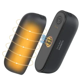 Coupon Rechargeable Magnetic Hand Warmer 2 in 1 Smart Dual Sided Hand Heater Quick Heating 45 or 55 or 60C Pocket Heater for Warm Gifts