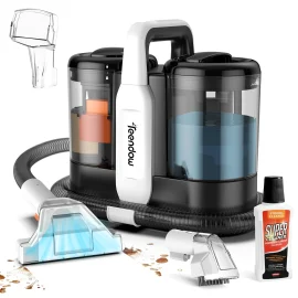 Coupon Teendow C5 500W Portable Carpet Cleaner Vacuums 11kpa Spot Cleaner For Carpet And Sofa Pet Stain Remover with Dual Water Tank System