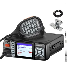 Coupon ABBREE AR-318 Walkie Talkie Mini Mobile Radio 25W U/V Band Long Range Dual Mode Watch Voice Encryption Car Walkie Talkie