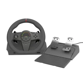 Coupon HS GT001 270 Game Racing Wheel Gaming Simracing Car Pedal Vibration Controller Racing Steering Wheel for PS4 or PS3 or Switch or PC