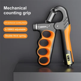 Coupon KALOAD 5-100KG Adjustable Hand Grip Strength Trainer Mechanical Counter Forearm Exerciser Power Strengthener for Gym Fitness Equipment with Counting Function