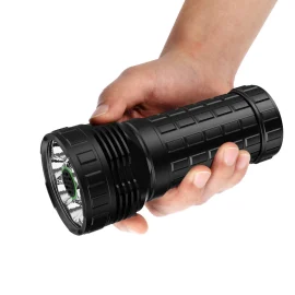 Coupon Lumintop MACH4695 26000LM Strong Light LED Flashlight With 46950 Battery USB C Charge Discharge Power Bank Self Protect Search Torch With Fan High Powerful Outdoor Lighting