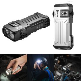Coupon WUBEN X2 Pro 1500 Lumens EDC Rechargeable Flashlight Multi Purpose Heavy Duty Tactical Flashlight With Sidelight Portable Cycling Light Clip Headlamp UV RGB Emergency LED Torch Waterproof Camping Hiking Light
