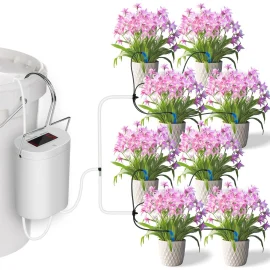 Coupon 4 Adjustable Drip Arrow Intelligent Automatic Watering Machine Watering Device Timing Artifact Potted Garden Plant Spray Drip Irrigation