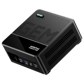Coupon AOOSTAR GEM12+ AMD Ryzen 7 PRO 8845HS 8 Core 16 thread Mini PC 32GB DDR5 RAM 1TB SSD 4K Quad Screen Output WIFI6 BT5.2 HD USB4 Type C Dual 2.5G LAN Mini Computer Desktop PC