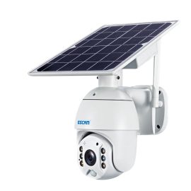Coupon ESCAM QF280 1080P Cloud Storage PT WIFI PIR Alarm IP Camera With Solar Panel Full Color Night Vision Two Way IP66 Waterproof Audio Camera