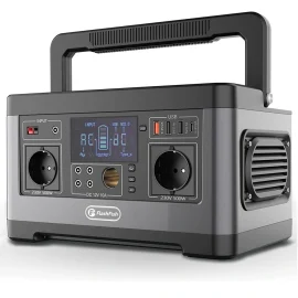 Coupon FlashFish P63 500W(Peak 1000W) Portable Power Station Solar Power Generator Solar Generator Power Supply For Camping RV Travel