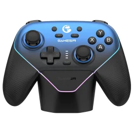 Coupon GameSir Super Nova Tri mode Game Controller with RGB Light Hall Effect Joysticks and Triggers Six axis Gamepad Built in Dual Asymmetric Rumble Motors 1KHz Polling Rate Programmable Rear Buttons for PC Laptop Computer