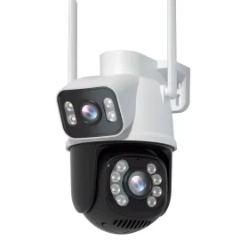 Coupon Hiseeu 6MP 4K PTZ Wifi IP Camera Dual Lens Dual Screens AI Human Detection Wireless Outdoor CCTV Security IP Camera Night Vision IP66 Waterproof ICSEE APP