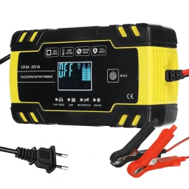 Coupon IMars 12V 24V 8A 4A Touch Screen Pulse Repair LCD Battery Charger For Car Motorcycle Lead Acid Battery Agm Gel Wet