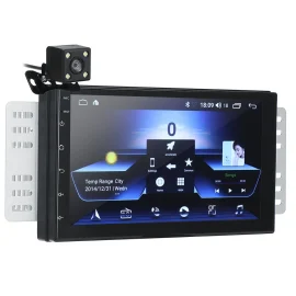 Coupon IMars 7 Inch 2 Din for Android 8.0 Car Stereo Radio MP5 Player 2.5D Screen GPS WIFI bluetooth FM with Rear Camera