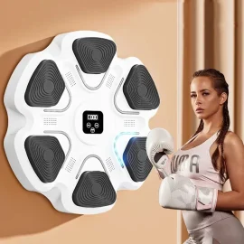Coupon KALOAD Musical Boxing Sandbag Wall mounted 6 Targets Smart LED Luminous Boxing Machine Adult Sports Training Equipment