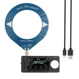 Coupon Mini Pocket Radio ESP32 S3 SI4732 Receive Radio 1.9inch IPS Screen LSB or USB or AM or FM Radio with Loop Antenna 0.5 108mhz HF SW MW VHF