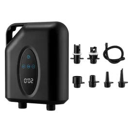 Coupon Portable Paddle Board Pump 20PSI High Pressure Electric Air Compressor Pump Inflation and Deflation Pump with 6 Nozzles for Inflatable Boat Pool Surfboard Stand up Paddle Board