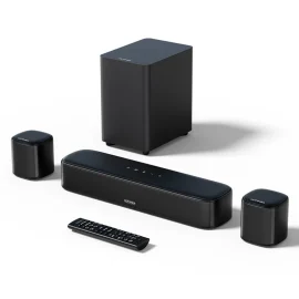 Coupon Ultimea Aura A30 250W 5.1CH Soundbar bluetooth Soundbar 6 Drivers BassMX SurroundX Technology 121 Preset EQ Matrices 6 Adjustable Surround Levels Wired Soundbar Desktop Speaker Subwoofer