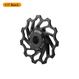 Coupon WEST BIKING 3/5 CM Mountain Bicycle Ceramic Rear Dial Guide Wheel 11T 13T Tooth Derailleur Aluminum Alloy Perrin Bearing Tension Wheel